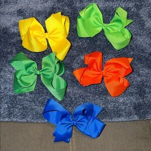 Colorful Hair Bows Set